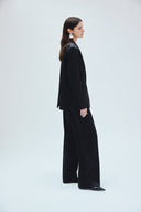 Black Satin Blazer