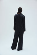 Black Satin Blazer