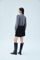 Wool Cashmere Puff Sleeve Sweater