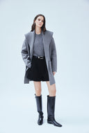 Shawl Collar Sweater Coat