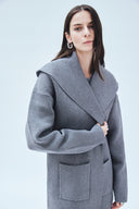 Shawl Collar Sweater Coat