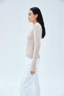 Wool Cashmere Sweetheart Sweater