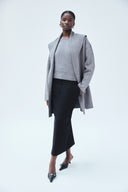 Shawl Collar Sweater Coat