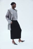 Shawl Collar Sweater Coat