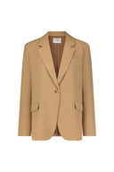 Camel Twill Boyfriend Blazer