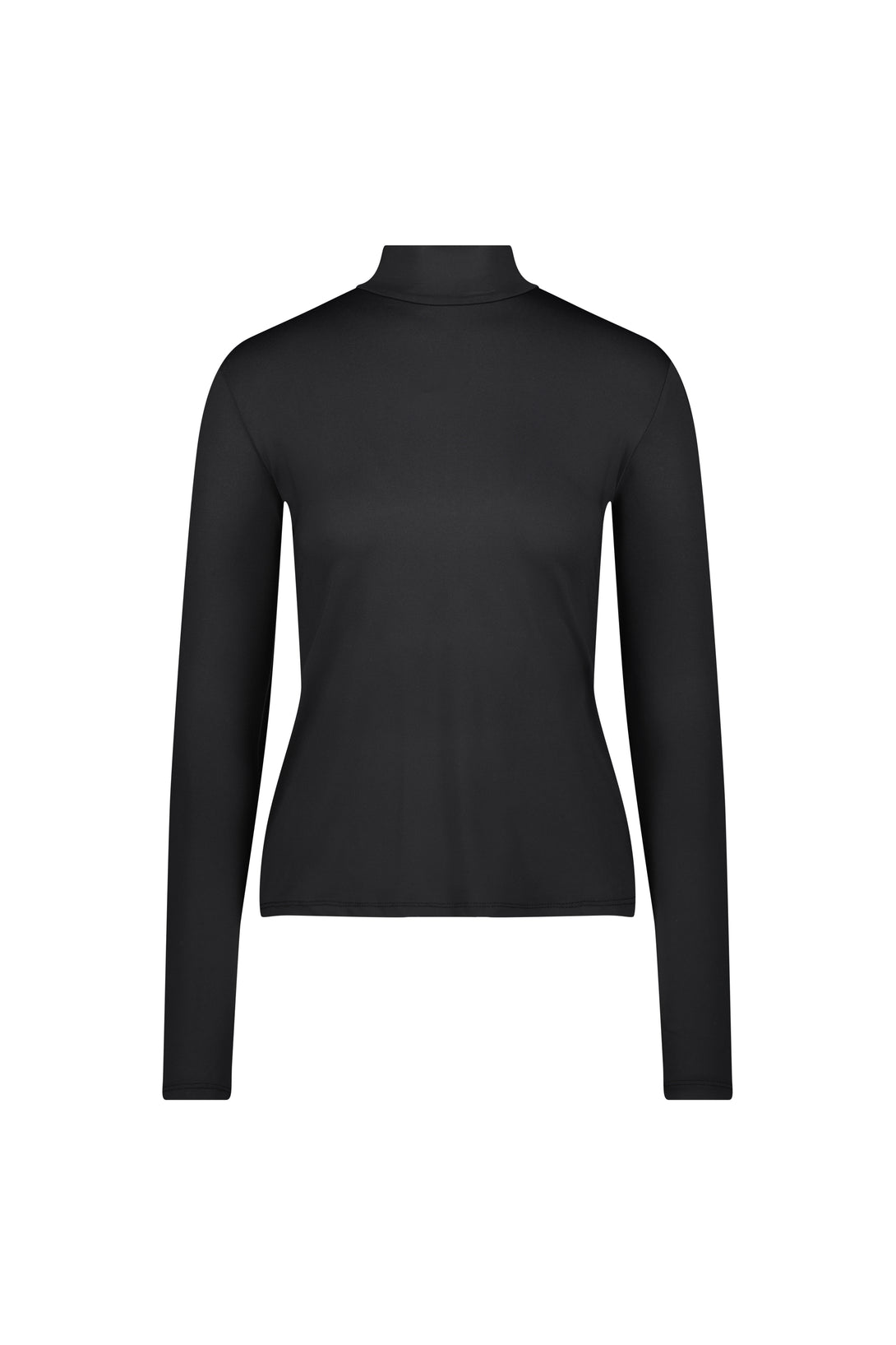 Tissue Jersey Turtleneck Black