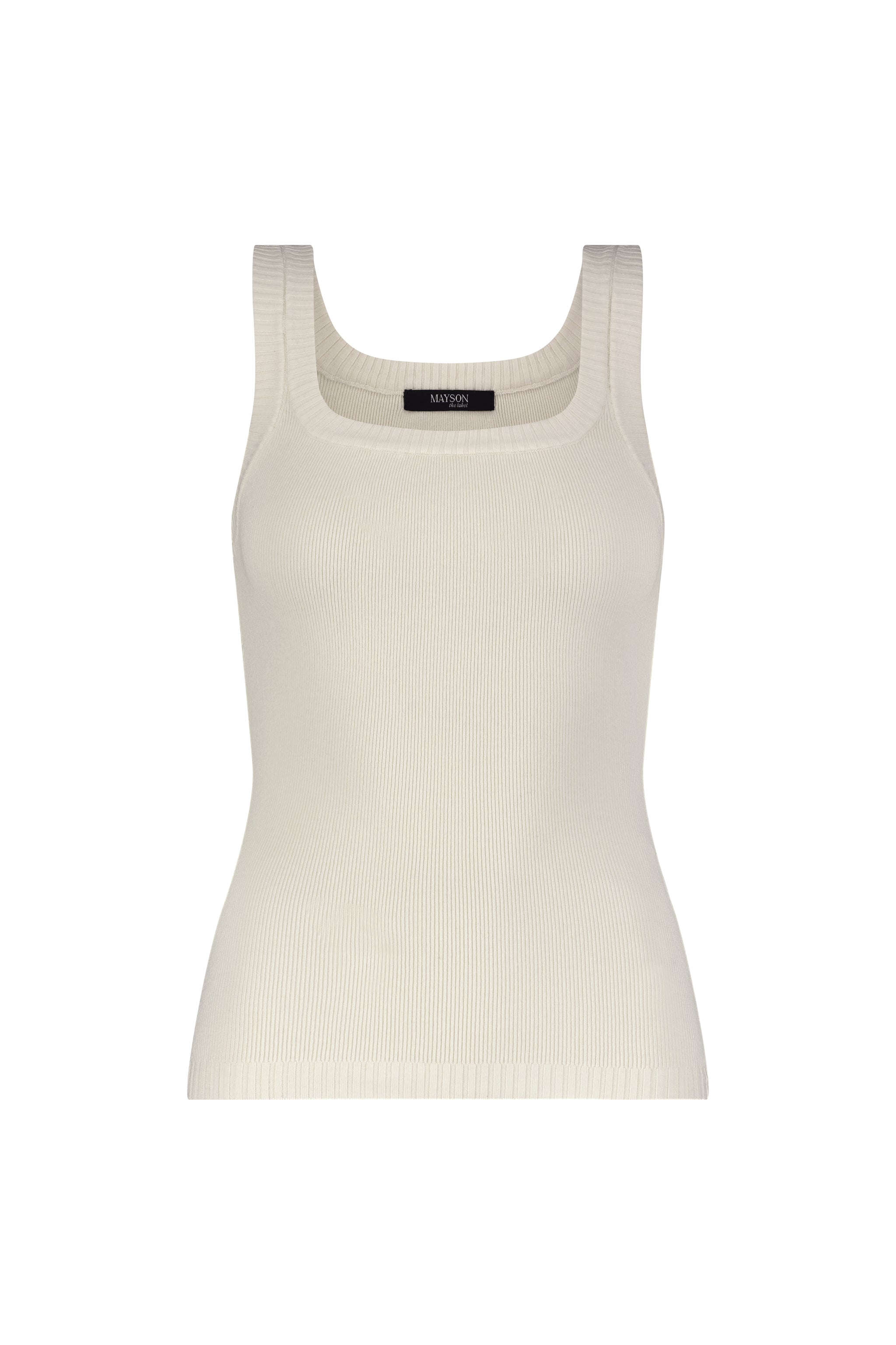 Fitted Sweater Tank Ivory