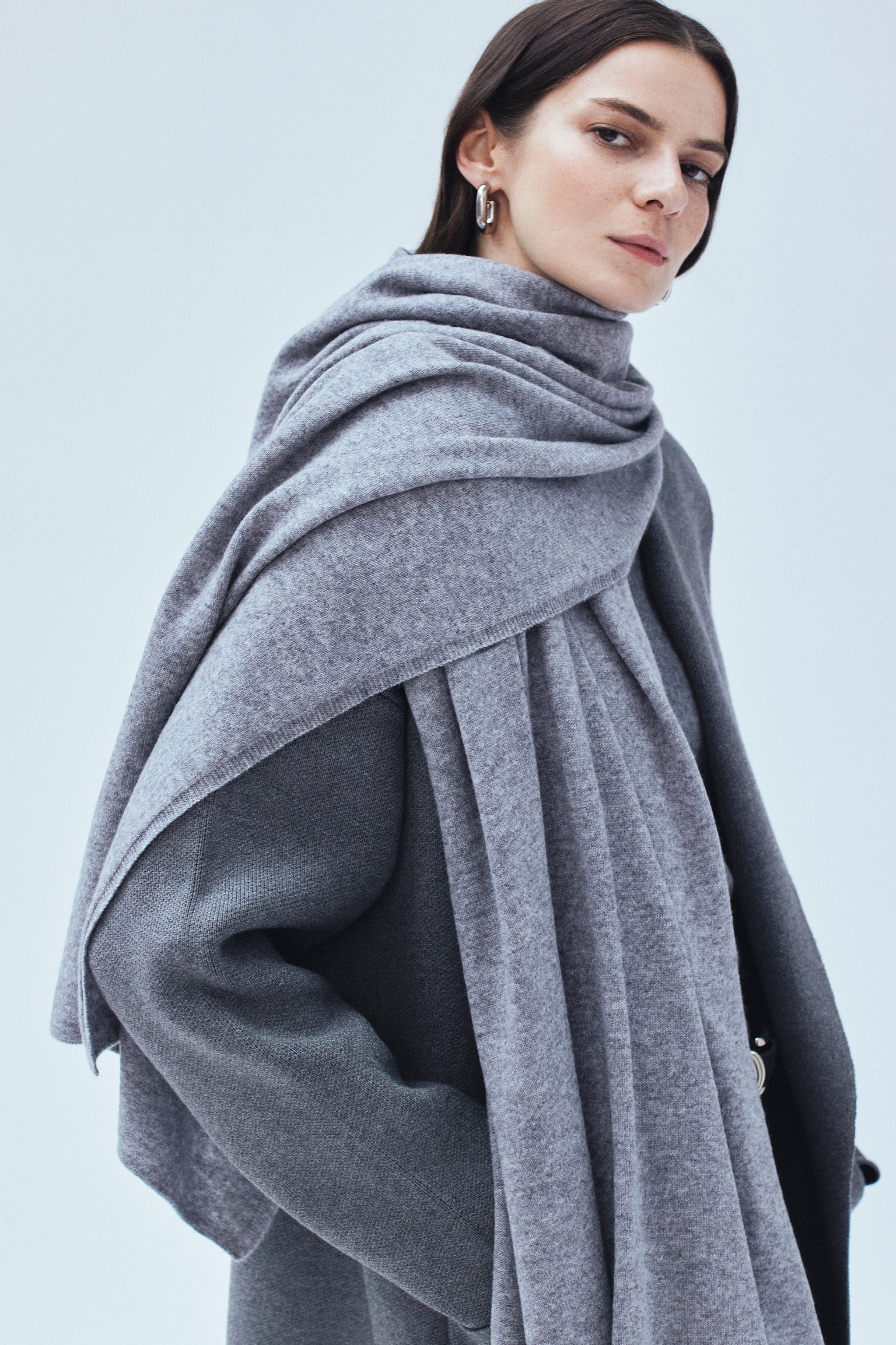 Cashmere Scarf Heather Grey