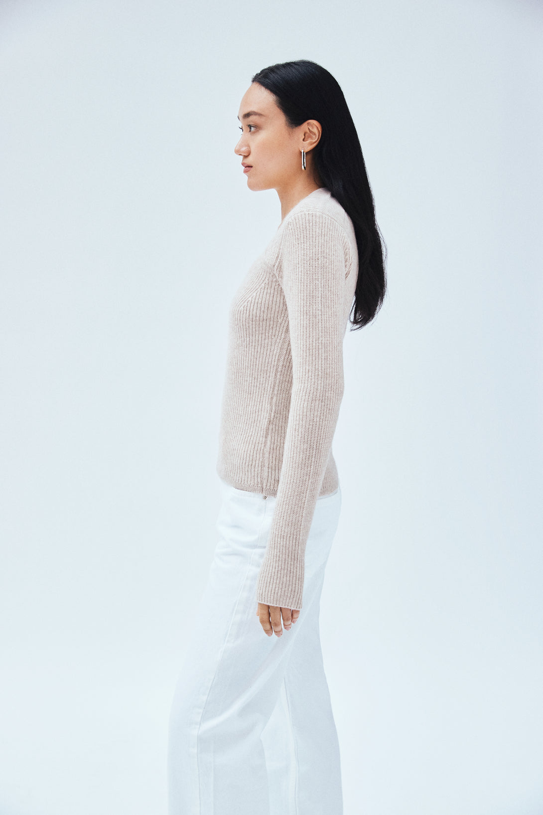 Wool Cashmere Sweetheart Sweater