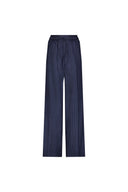 Pinstripe Wool Twill Relaxed Drawstring Pant