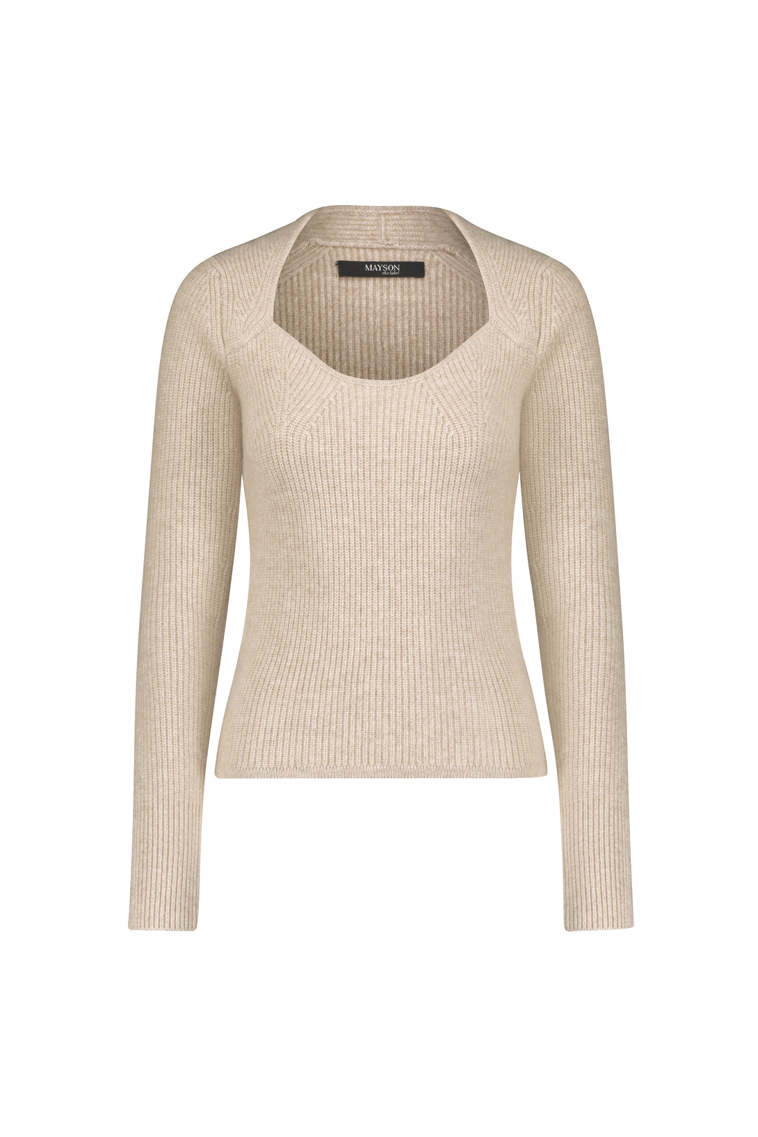 Wool Cashmere Sweetheart Sweater